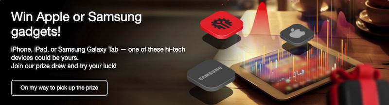 InstaForex Announces $30,000 Prize Pool – Win Apple or Samsung Gadgets Every Two Weeks